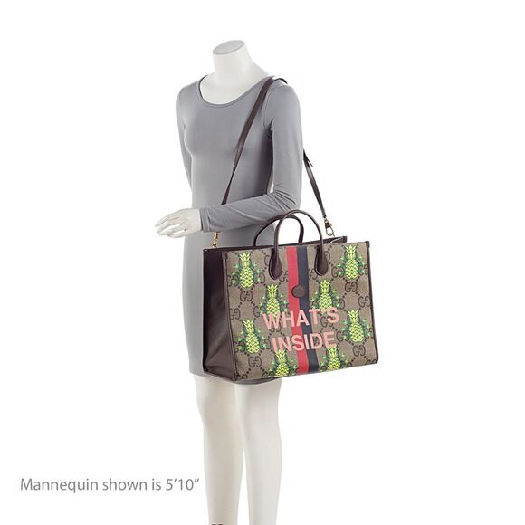 Gucci Jumbo GG Supreme Dollar Pineapple Medium Tote - Picture 5 of 16